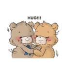 Brown TeddyBear for Valentine's day（個別スタンプ：16）