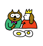 王様とあさごはん（個別スタンプ：4）