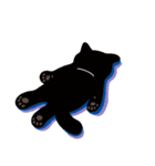 エキゾチックショートヘアの黒猫ムースくん（個別スタンプ：15）