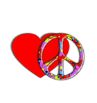 Mr. Nori Peace and Love Messenger（個別スタンプ：34）