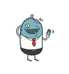 Mr. Zombie at work（個別スタンプ：14）
