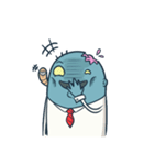 Mr. Zombie at work（個別スタンプ：22）