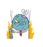 Mr. Zombie at work（個別スタンプ：34）