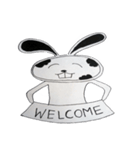 Naughty cute bunny V.1（個別スタンプ：1）