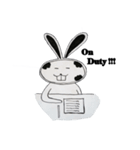 Naughty cute bunny V.1（個別スタンプ：24）