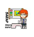 BUSI (Bu Singkat)（個別スタンプ：14）