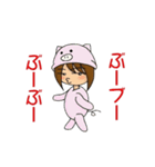 動物着ぐるみスタンプ（個別スタンプ：15）