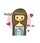 Best, Long hair girl（個別スタンプ：1）