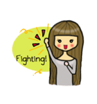 Best, Long hair girl（個別スタンプ：3）