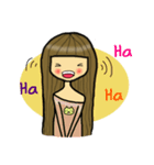 Best, Long hair girl（個別スタンプ：5）