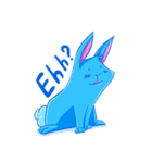 Blu the Bunny - the funky rabbit（個別スタンプ：1）