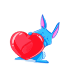 Blu the Bunny - the funky rabbit（個別スタンプ：11）