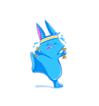 Blu the Bunny - the funky rabbit（個別スタンプ：13）