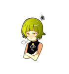 Cute girl Green hair.（個別スタンプ：2）