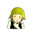 Cute girl Green hair.（個別スタンプ：7）