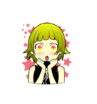 Cute girl Green hair.（個別スタンプ：8）