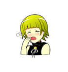 Cute girl Green hair.（個別スタンプ：13）