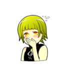 Cute girl Green hair.（個別スタンプ：14）