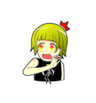 Cute girl Green hair.（個別スタンプ：16）