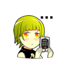 Cute girl Green hair.（個別スタンプ：17）