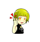 Cute girl Green hair.（個別スタンプ：19）