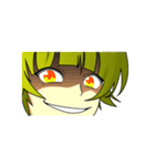 Cute girl Green hair.（個別スタンプ：35）