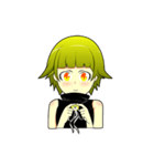 Cute girl Green hair.（個別スタンプ：39）