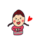 Braids girl（個別スタンプ：3）