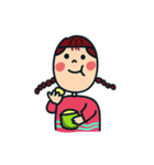Braids girl（個別スタンプ：4）