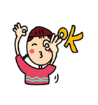 Braids girl（個別スタンプ：5）