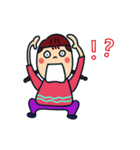 Braids girl（個別スタンプ：7）