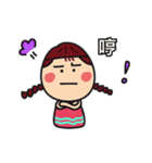 Braids girl（個別スタンプ：15）