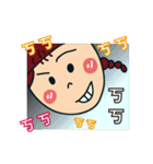 Braids girl（個別スタンプ：17）