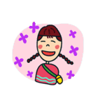 Braids girl（個別スタンプ：25）
