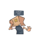 Introvert Human Cardboard（個別スタンプ：3）