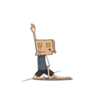 Introvert Human Cardboard（個別スタンプ：12）