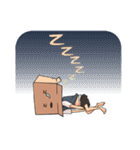 Introvert Human Cardboard（個別スタンプ：31）