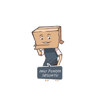 Introvert Human Cardboard（個別スタンプ：33）