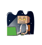 Introvert Human Cardboard（個別スタンプ：36）
