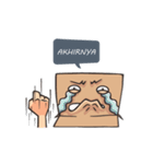 Introvert Human Cardboard（個別スタンプ：38）