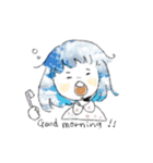 空とおんなのこ（個別スタンプ：1）