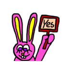 カラフル原色うさぎ 少しだけ敬語編（個別スタンプ：6）