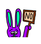 カラフル原色うさぎ 少しだけ敬語編（個別スタンプ：7）