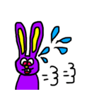 カラフル原色うさぎ 少しだけ敬語編（個別スタンプ：9）