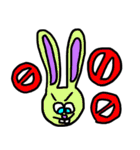 カラフル原色うさぎ 少しだけ敬語編（個別スタンプ：10）