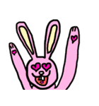 カラフル原色うさぎ 少しだけ敬語編（個別スタンプ：17）