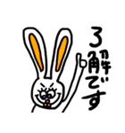 カラフル原色うさぎ 少しだけ敬語編（個別スタンプ：36）