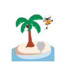 Animals travel in Hawaii part1（個別スタンプ：9）