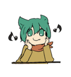 ほのぼの！うさぎ君とねこ君（個別スタンプ：1）