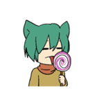 ほのぼの！うさぎ君とねこ君（個別スタンプ：3）